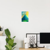 Poster La pyramide maya Ai art au Mexique (Bureau à domicile)