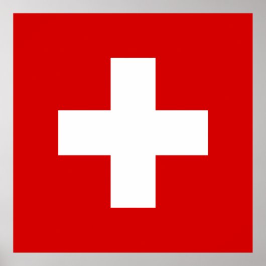 Poster La qualité du drapeau suisse (Devant)