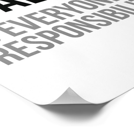 Poster La qualité est la responsabilité de tous (Coin)