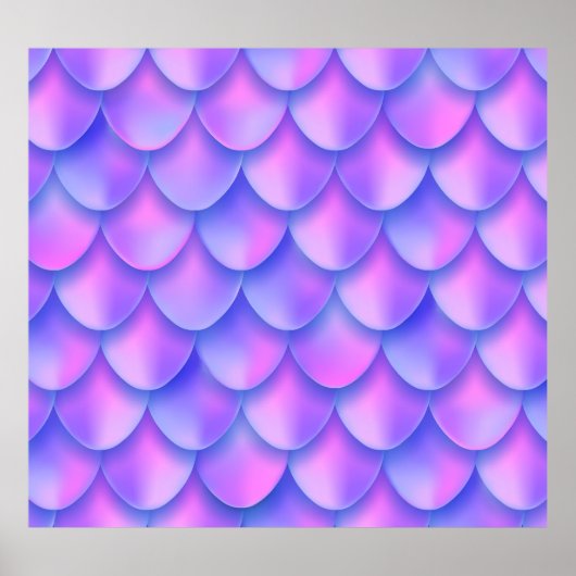 Poster La queue de sirène holographique, une texture de f (Devant)