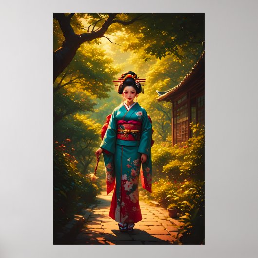 Poster La radiance d'un kimono (Devant)