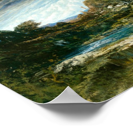 Poster La rafale du vent (Courbet 1865) (Coin)