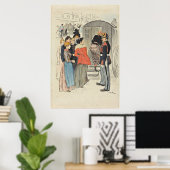 Poster La Rafle-1893 par le théophile Alexandre Steinlen (Bureau à domicile)