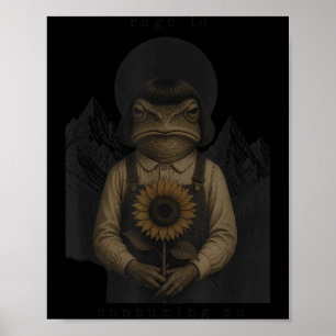 Poster La rage de grenouille me consume Mème sarcastique