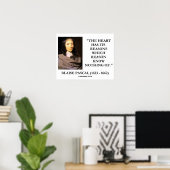Poster La raison de raisons de coeur de Blaise Pascal ne (Bureau à domicile)