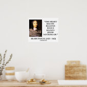 Poster La raison de raisons de coeur de Blaise Pascal ne (Cuisine)