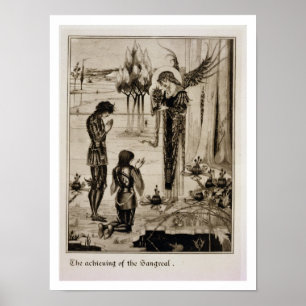 Poster La réalisation du Sangreal, du 'd'Ar de Le Morte