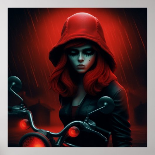 Poster La Rebelle en Chapeau Rouge (Devant)