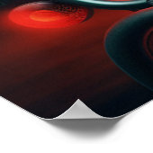 Poster La Rebelle en Chapeau Rouge (Coin)