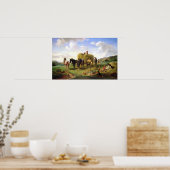 Poster La récolte de foin, 1869 (Cuisine)