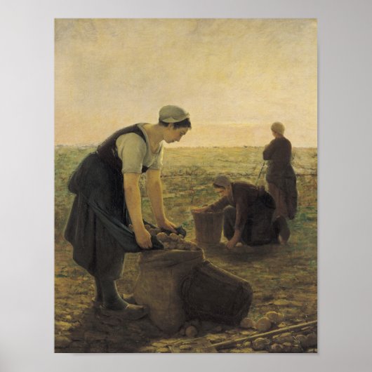 Poster La récolte de pommes de terre (Devant)