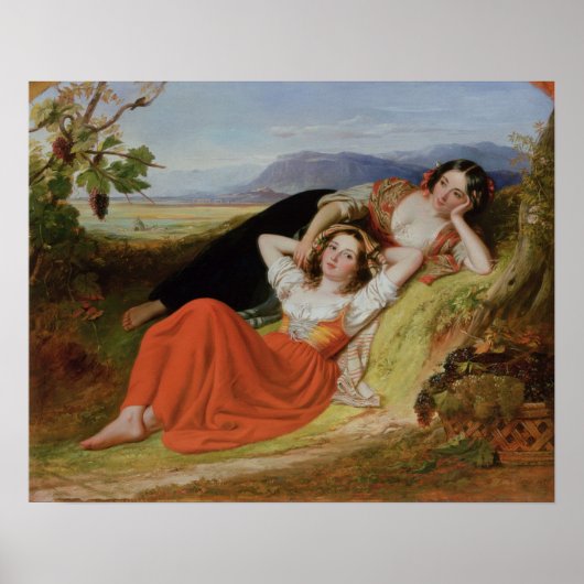 Poster La récolte de raisins (Devant)