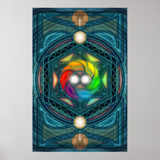 Poster La réconciliation cosmique Mandala
