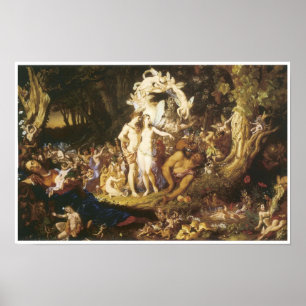 Poster La réconciliation d'Oberon et de Titania, 1847