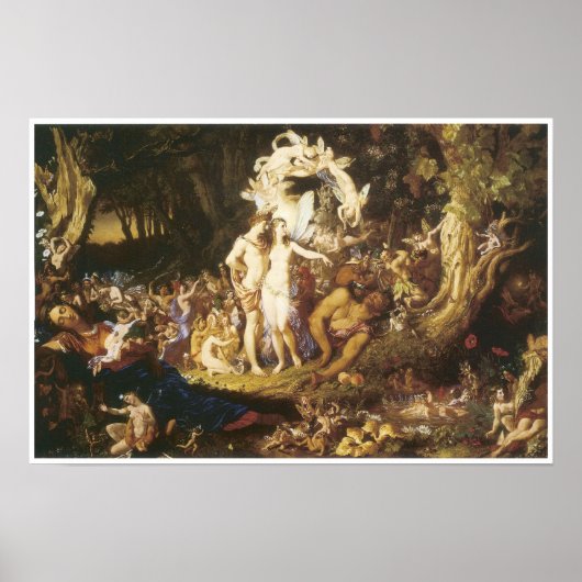 Poster La réconciliation d'Oberon et de Titania, 1847 (Devant)