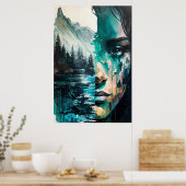 Poster La réflexion de la nature (Cuisine)