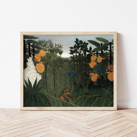Poster La refonte du lion | Henri Rousseau