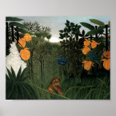 Poster La refonte du lion | Henri Rousseau (Devant)