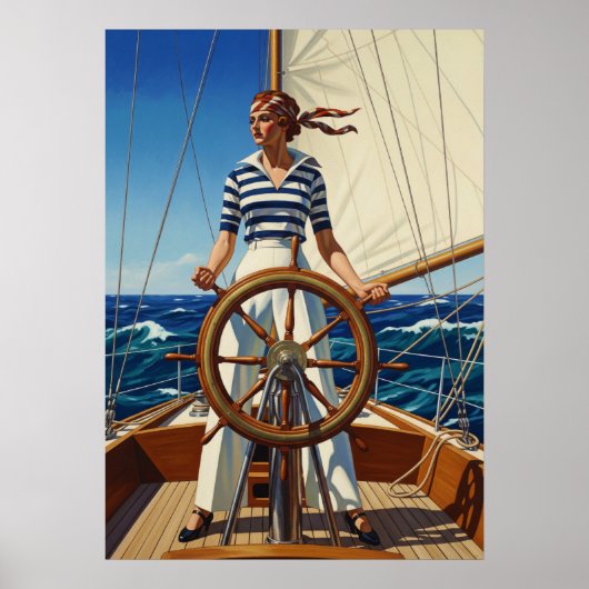 Poster LA REGATIÈRE (La Yachtswoman) (Devant)