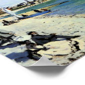 Poster La Regatta à Saint-Adresse (Coin)