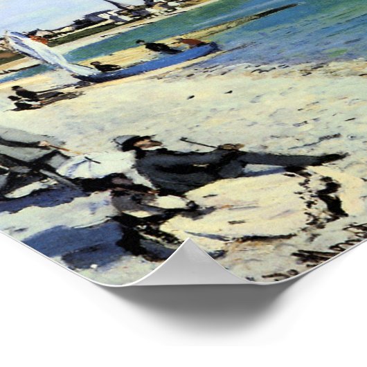 Poster La Regatta à Saint-Adresse (Coin)