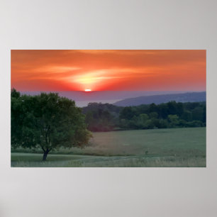 POSTER LA RÉGION RÉPUTÉE DES LACS À DOIGTS