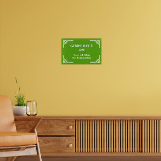 Poster La règle 99 de Gibbs