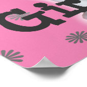 Poster "La Règle de la fille" Cat Tiara (Coin)