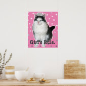 Poster "La Règle de la fille" Cat Tiara (Cuisine)