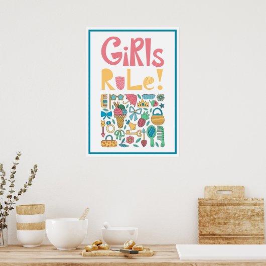 Poster La règle des filles (Cuisine)