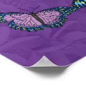 Poster La règle d'or avec fleurs et papillons (Coin)