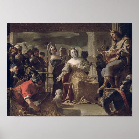 Poster La reine de Saba devant Salomon (Devant)