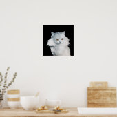 POSTER LA REINE DES CHATS BLANCS (Cuisine)