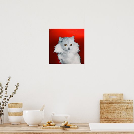 Poster LA REINE DES CHAUSSURES BLANCHES, Ruby Rouge (Cuisine)