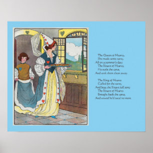 Poster La Reine des Coeurs Fit Des Tartes, La Petite Rhym