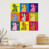 Poster La reine des coeurs Pop Art (Cuisine)