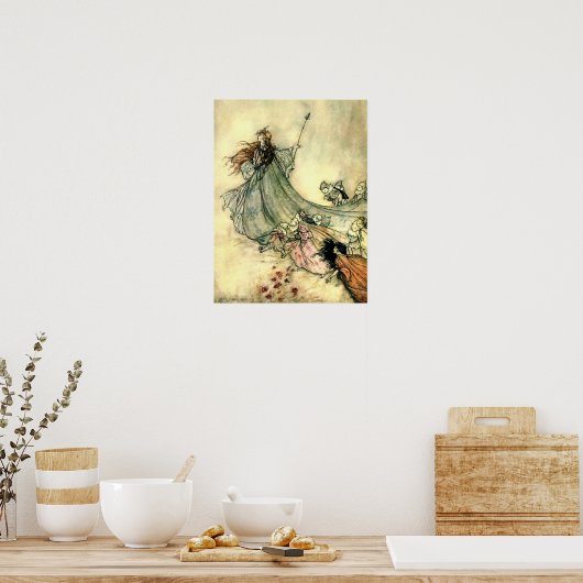 Poster La reine des fées d'Arthur Rackham (Cuisine)