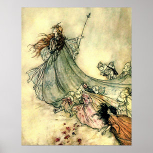 Poster La reine des fées d'Arthur Rackham