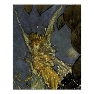 Poster "La reine des fées" par Edmund Dulac