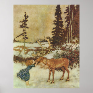Poster La reine des neiges Edmund Dulac