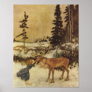 Poster La reine des neiges Edmund Dulac