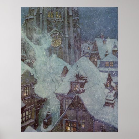 Poster la reine des neiges par Edmund Dulac (Devant)