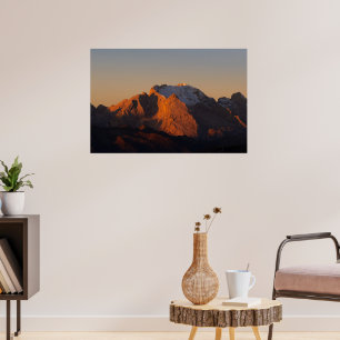 Poster La reine du lever du soleil des Dolomites Marmolad