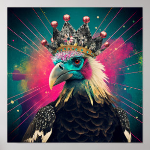Poster La Reine du Vautour - Vautour Oiseau Mur Art