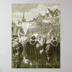 Poster La Reine Elizabeth entrant dans Londres