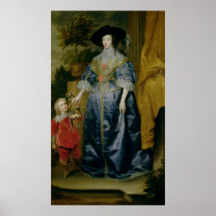 Poster La reine Henrietta Maria et son nain