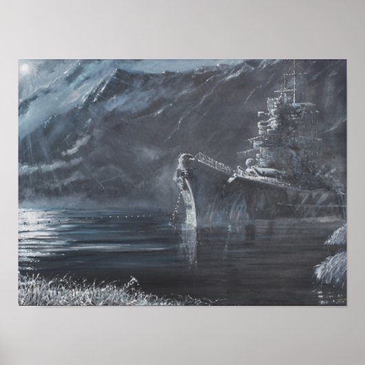 Poster La Reine Unique Du Nord Tirpitz Norvège1944 (Devant)