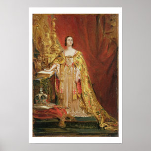 Poster La Reine Victoria (1819-1901) prenant le