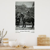 Poster La reine Victoria à cheval à Balmoral, 1863 (Cuisine)