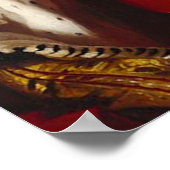 Poster La reine Victoria souffle une gomme à bulle rose (Coin)